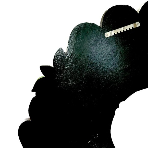 Hand-Painted Christmas Nativity‎ Scene Wooden Folk Art Wreath Wall Art - Picture 7 of 7